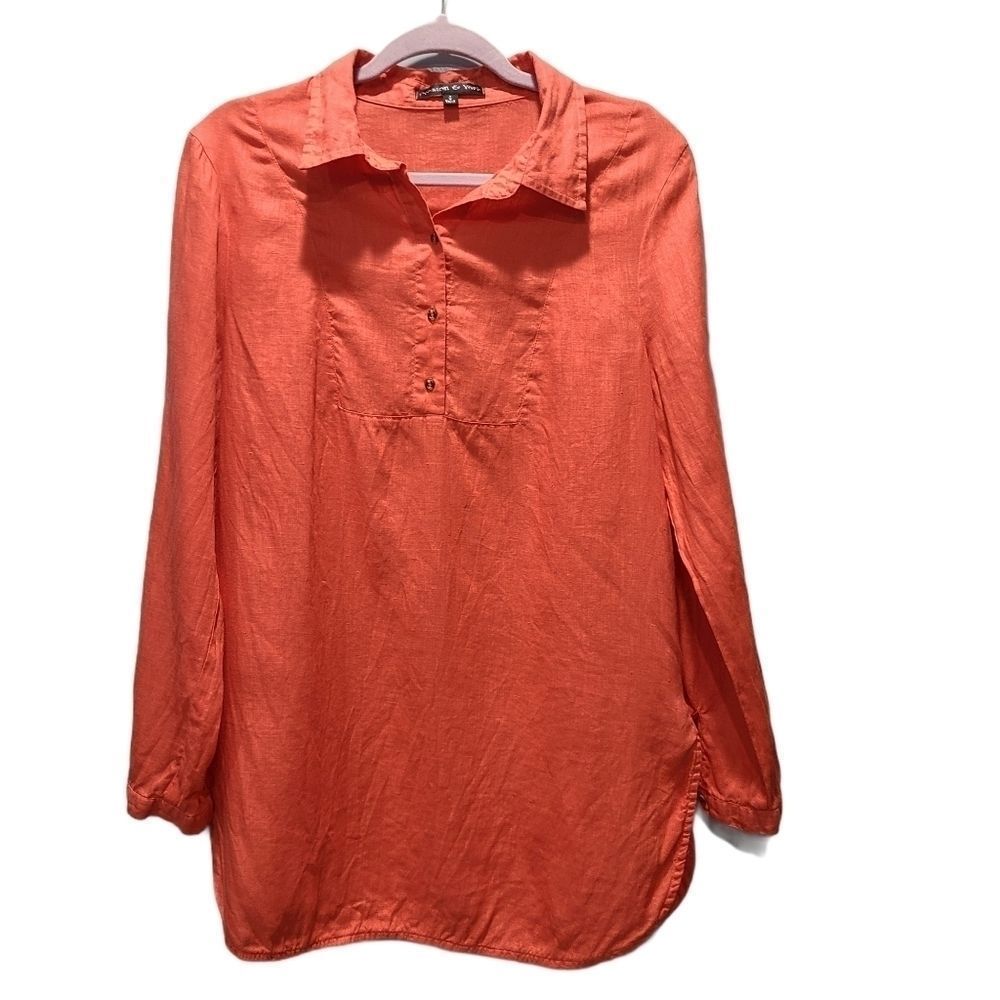 Preston & York Linen Tunic Top P292